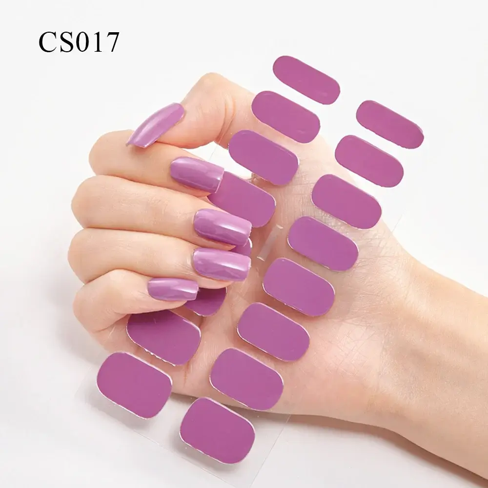 Semi Cured Gel Solid Color Nail/20 Tips - Image 26