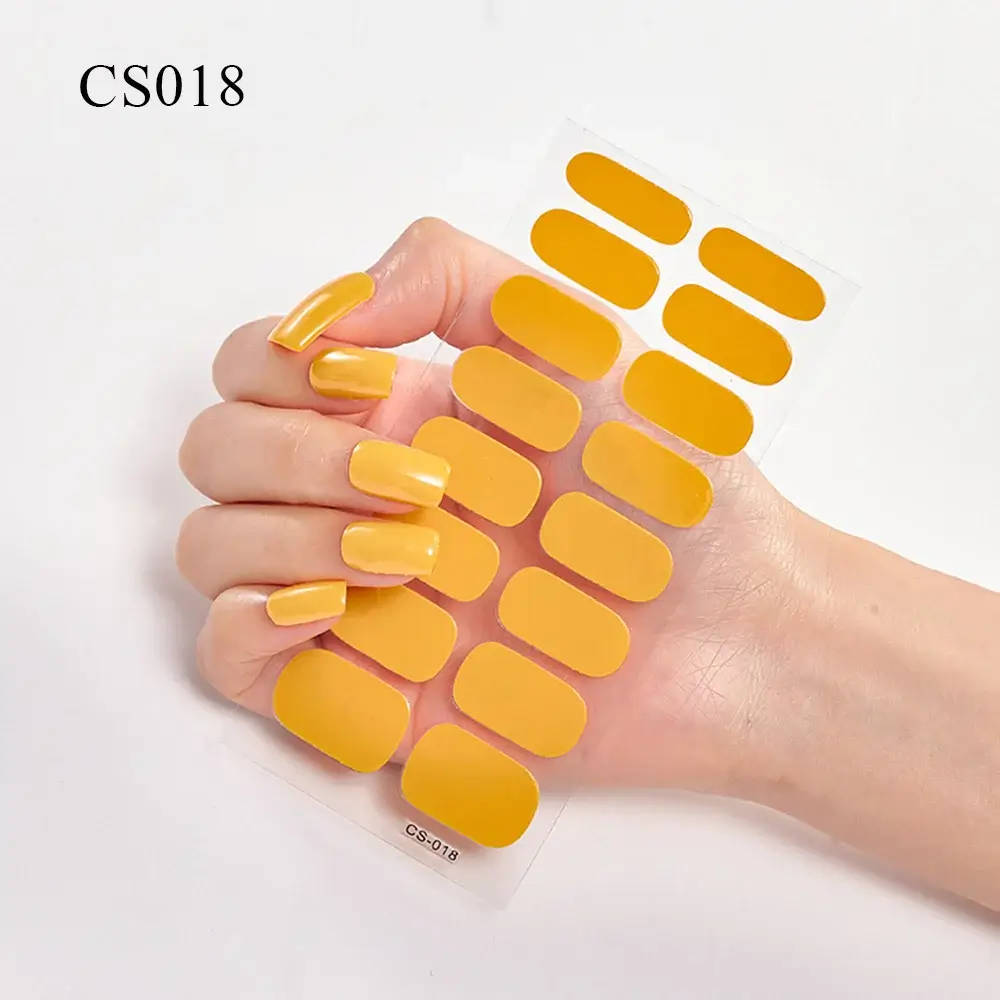 Semi Cured Gel Solid Color Nail/20 Tips - Image 27