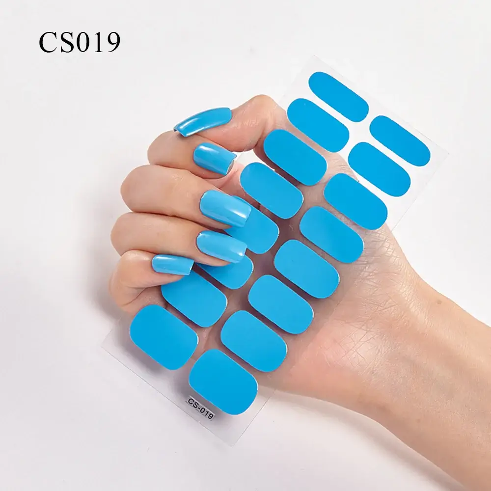 Semi Cured Gel Solid Color Nail/20 Tips - Image 28
