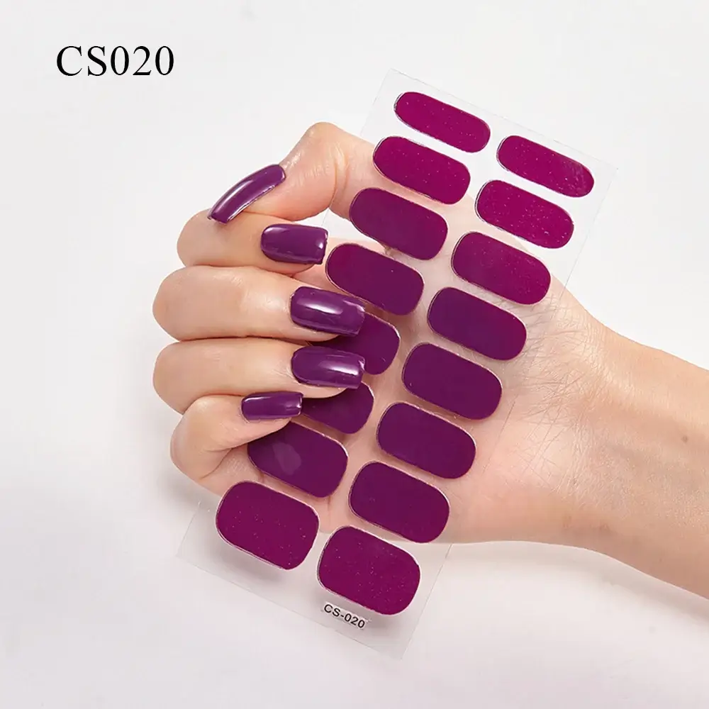 Semi Cured Gel Solid Color Nail/20 Tips - Image 29