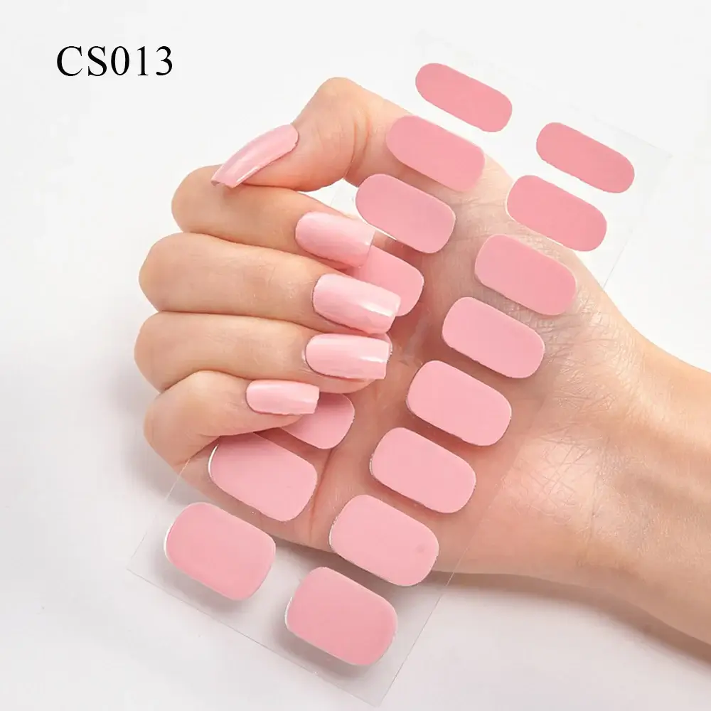 Semi Cured Gel Solid Color Nail/20 Tips - Image 3