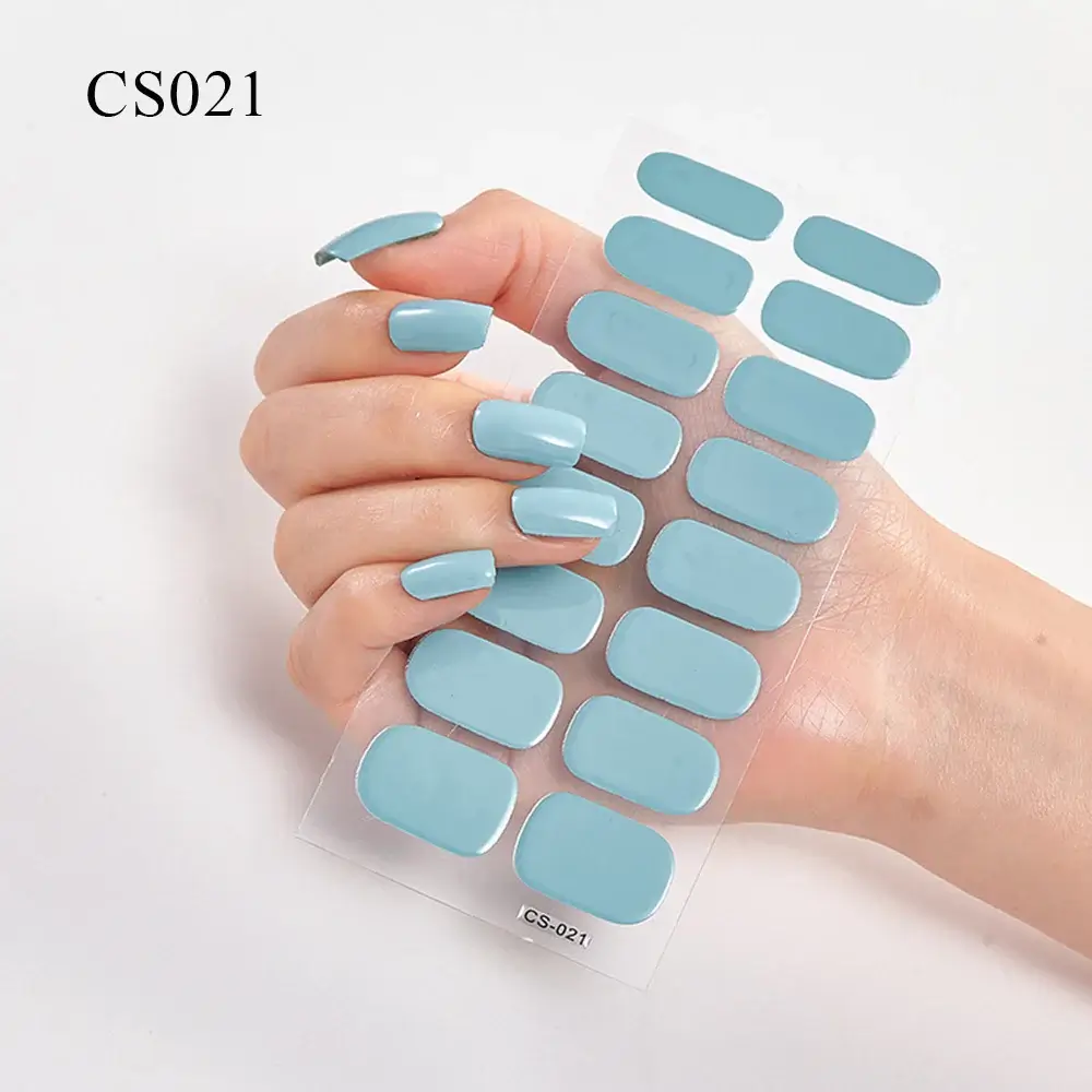 Semi Cured Gel Solid Color Nail/20 Tips - Image 5
