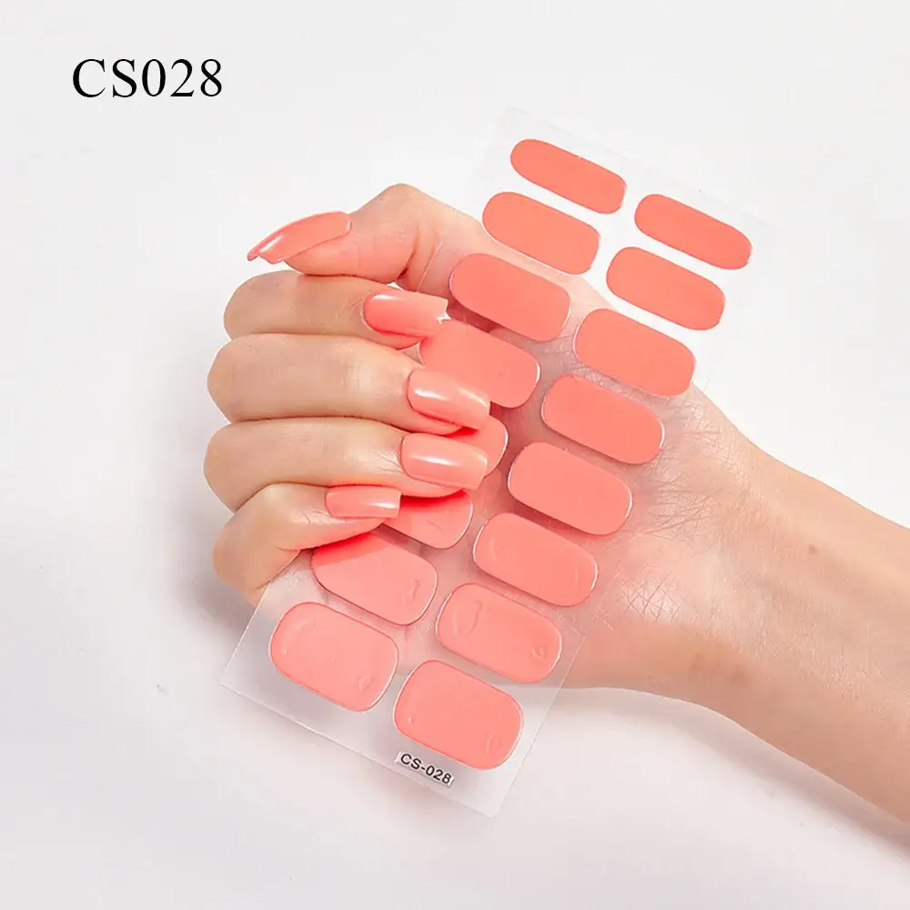 Semi Cured Gel Solid Color Nail/20 Tips - Image 6
