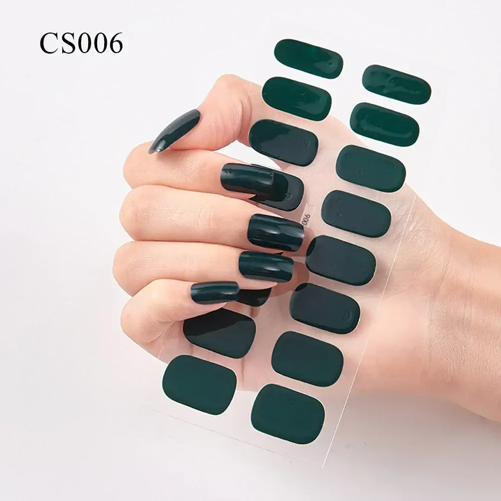 Semi Cured Gel Solid Color Nail/20 Tips - Image 7