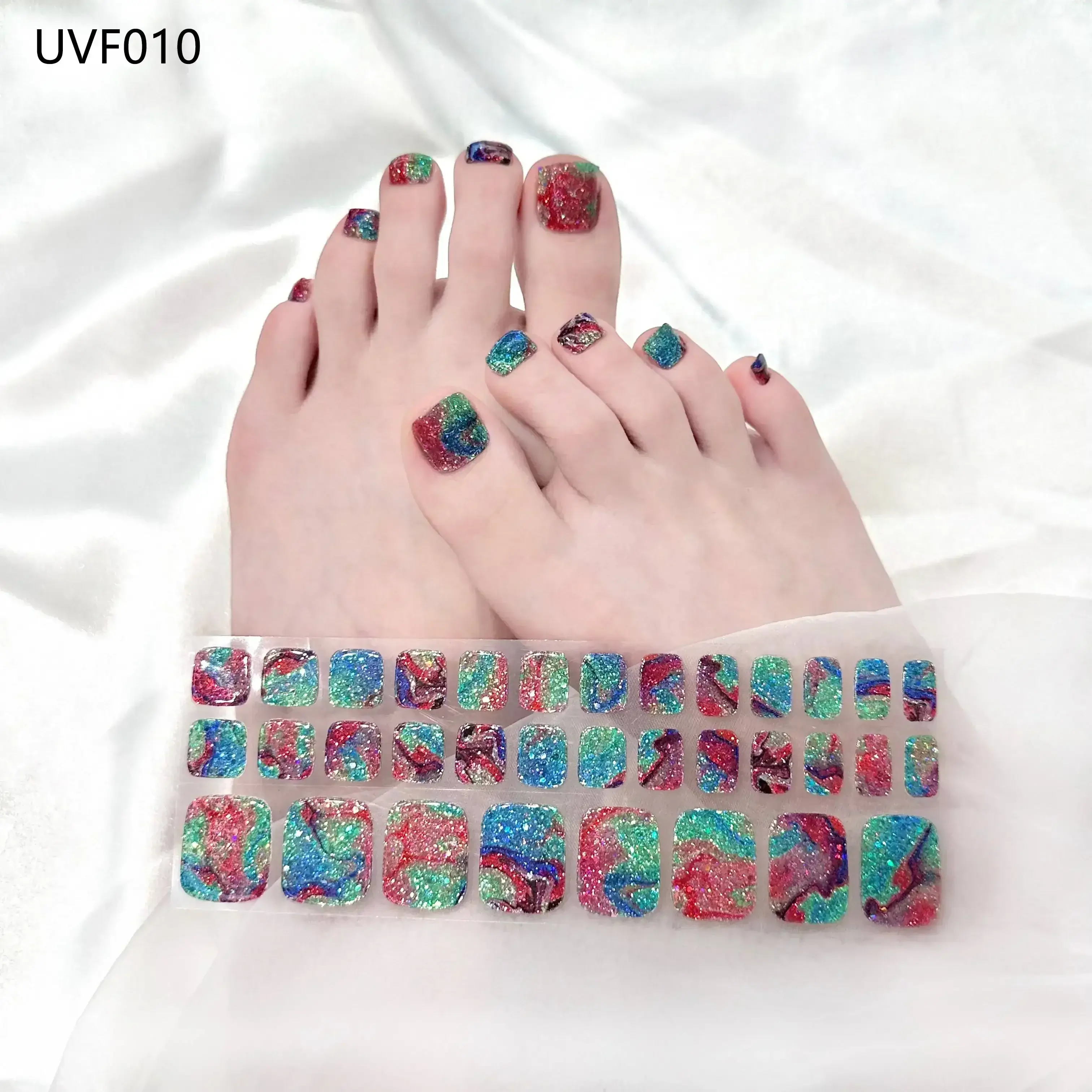 Semi Cured Gel Toe Nail/34 Tips - Image 10