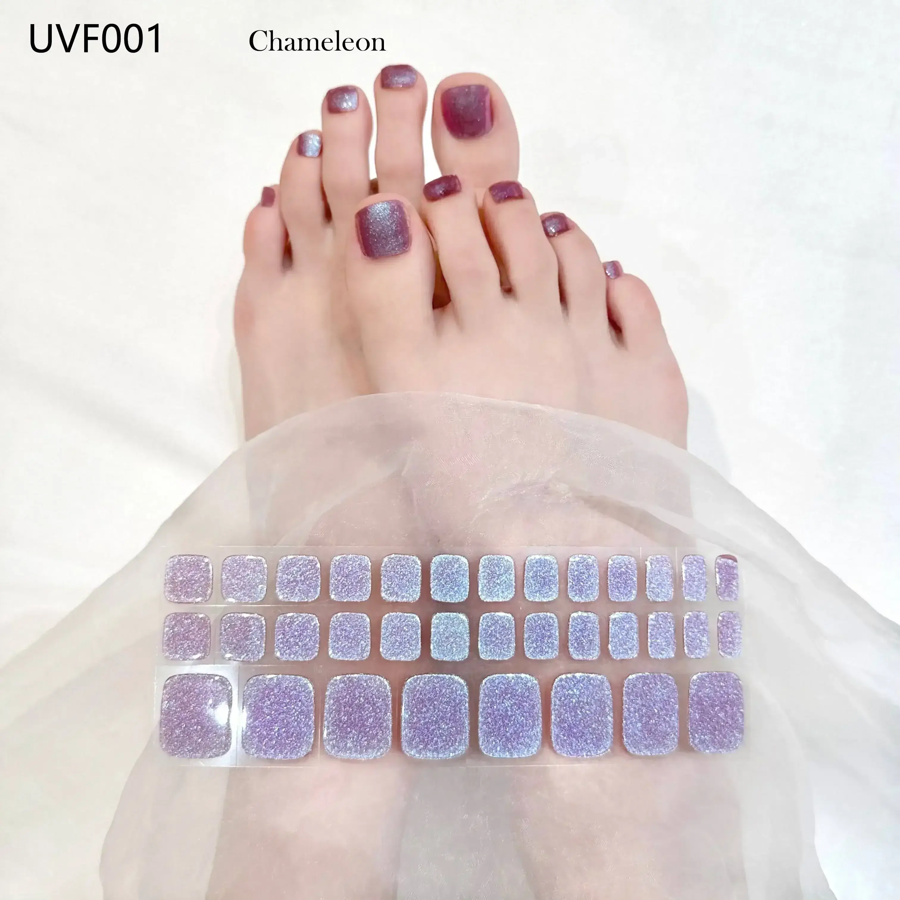 Semi Cured Gel Toe Nail/34 Tips - Image 12