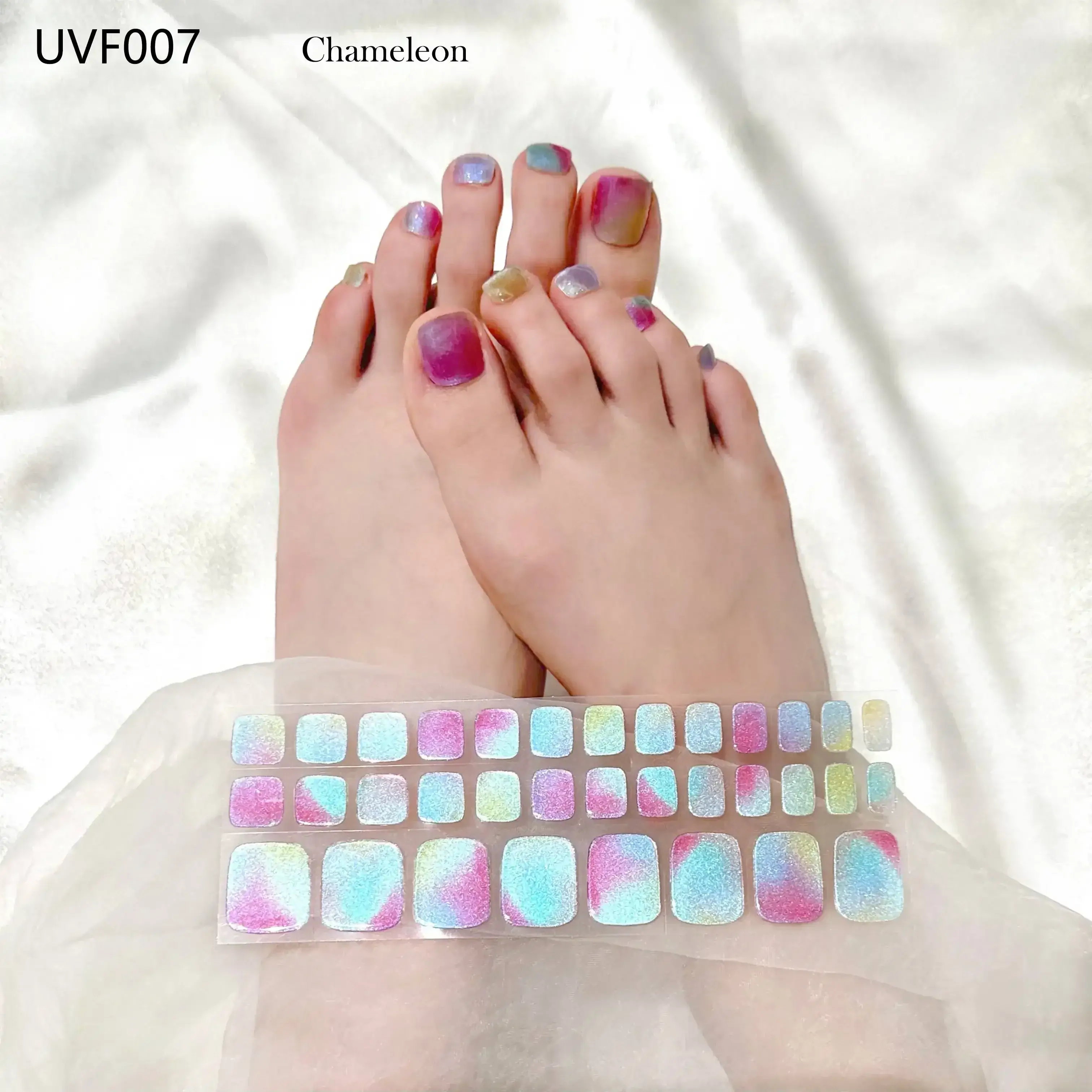 Semi Cured Gel Toe Nail/34 Tips - Image 21