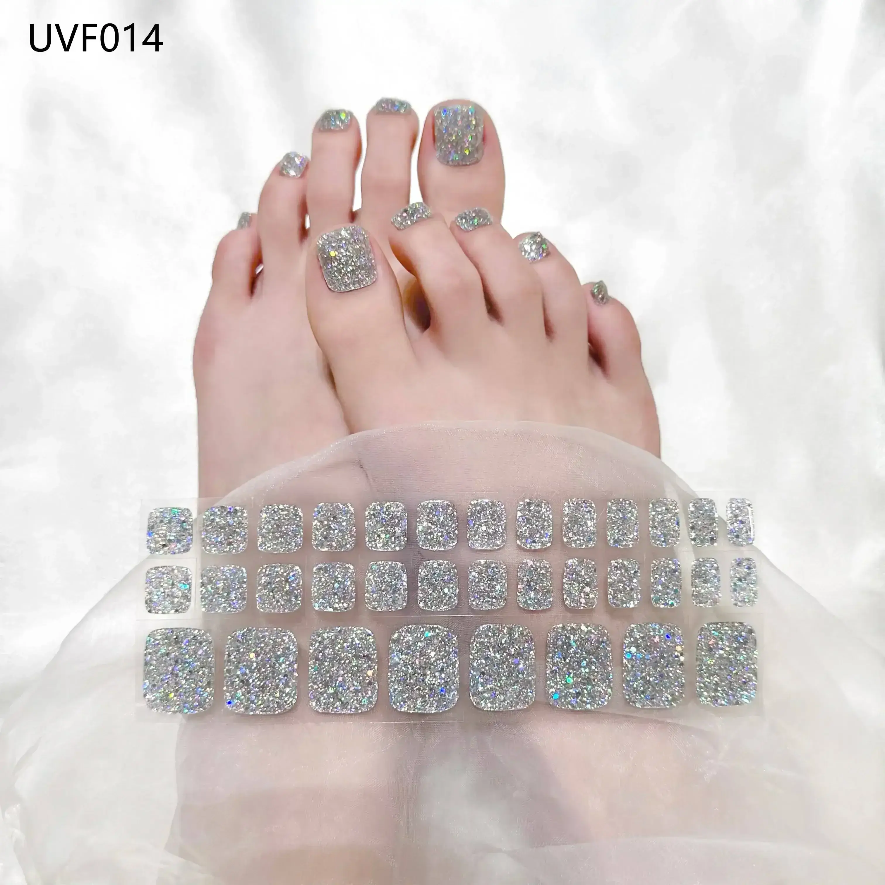 Semi Cured Gel Toe Nail/34 Tips - Image 27