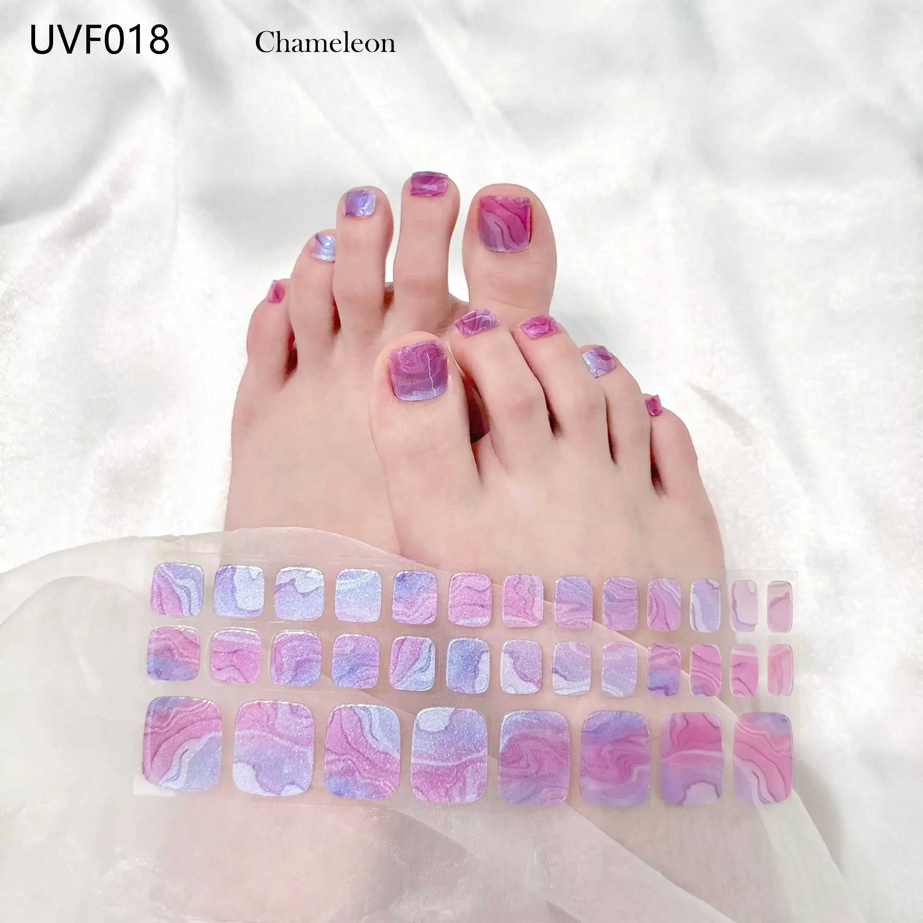 Semi Cured Gel Toe Nail/34 Tips - Image 28