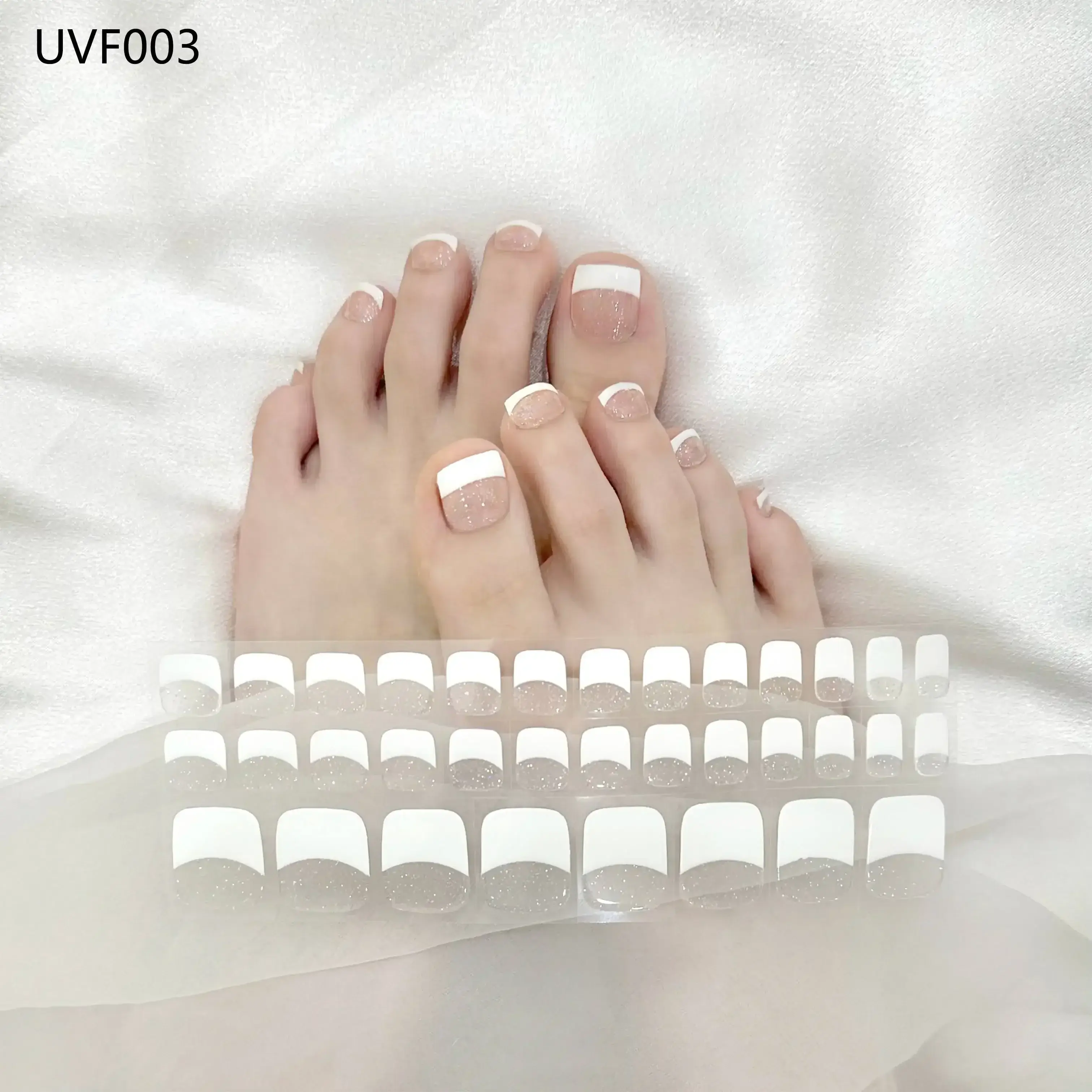Semi Cured Gel Toe Nail/34 Tips - Image 3