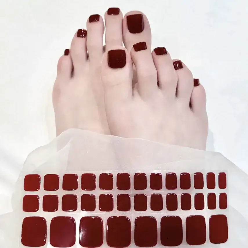 Semi Cured Gel Toe Nail/34 Tips - Image 5