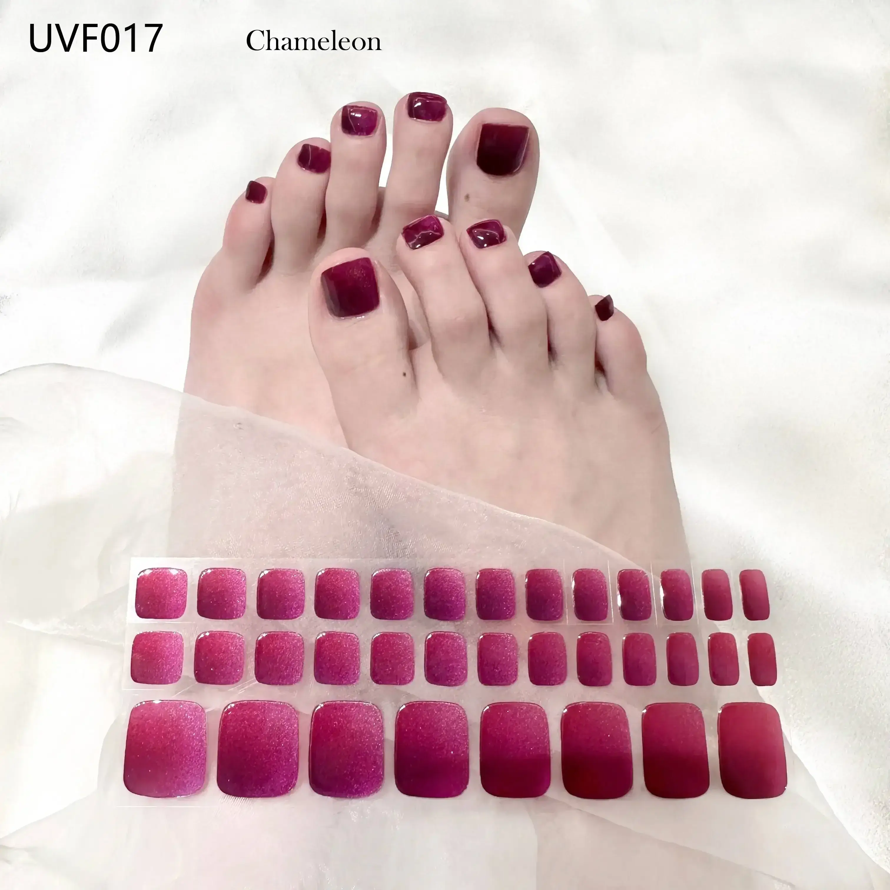 Semi Cured Gel Toe Nail/34 Tips - Image 8