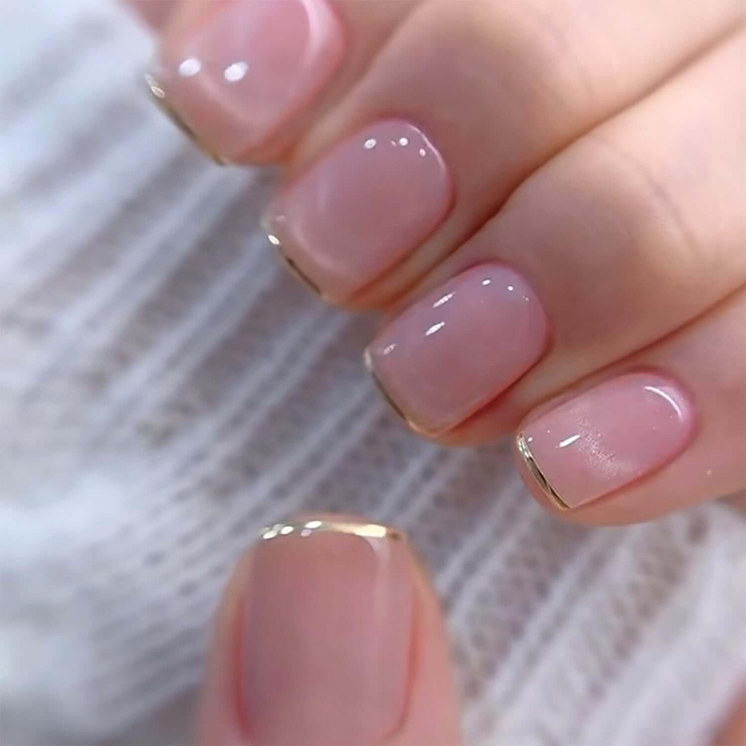 Short Square Press on Nails/24Pcs - Image 3
