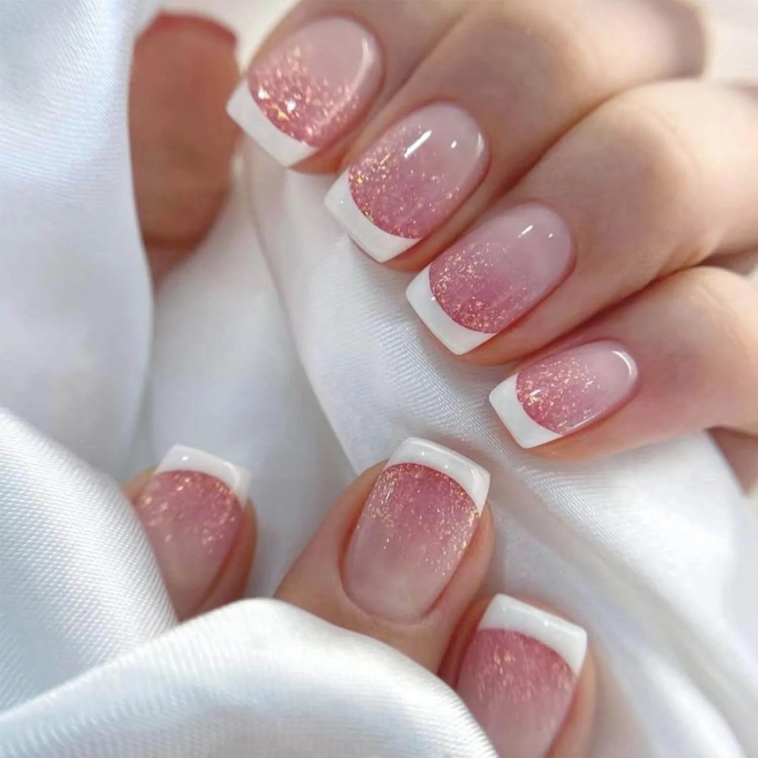 Short Square Press on Nails/24Pcs - Image 4
