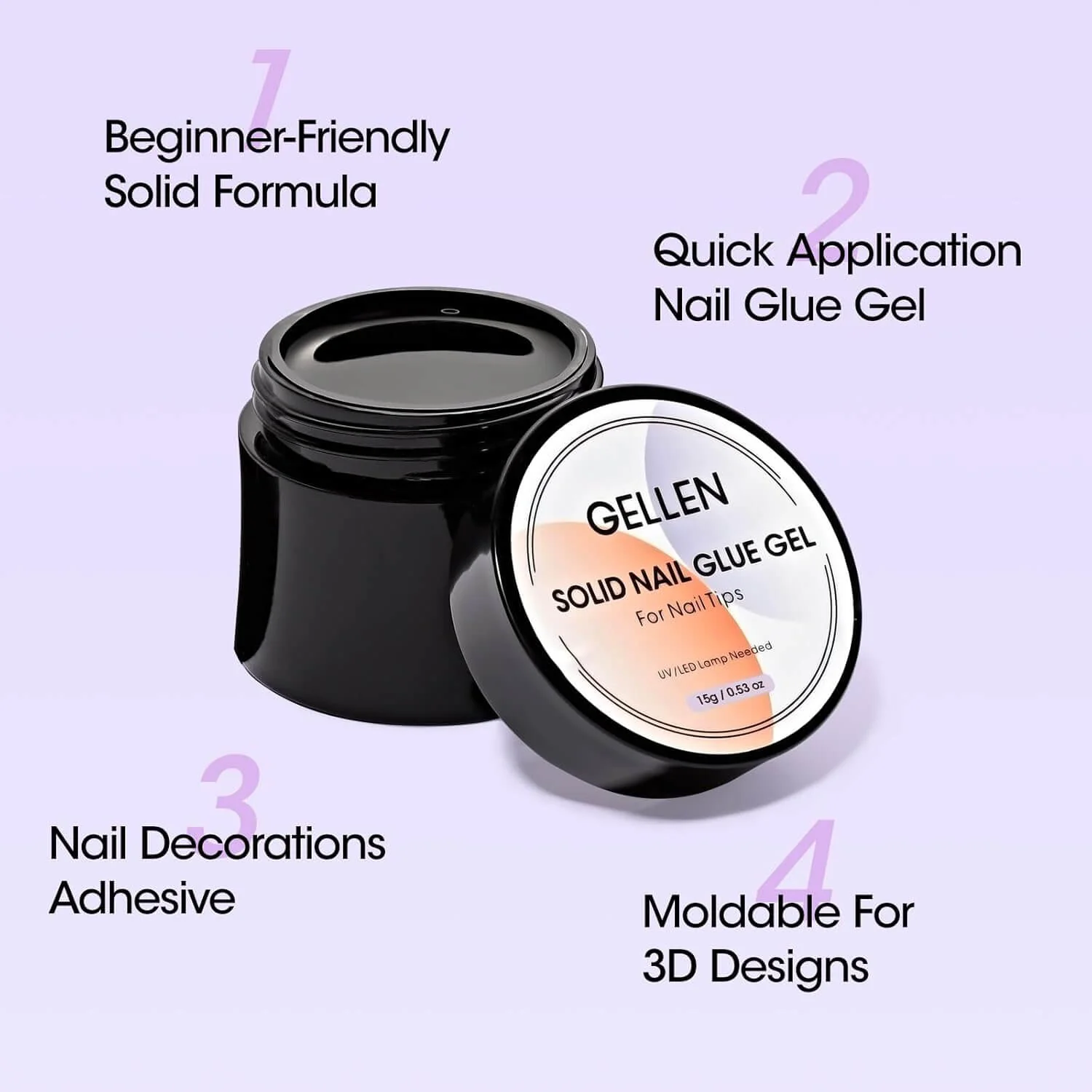 Solid Nail Glue Gel 🇺🇸 Power Bond 🔥 - Image 12