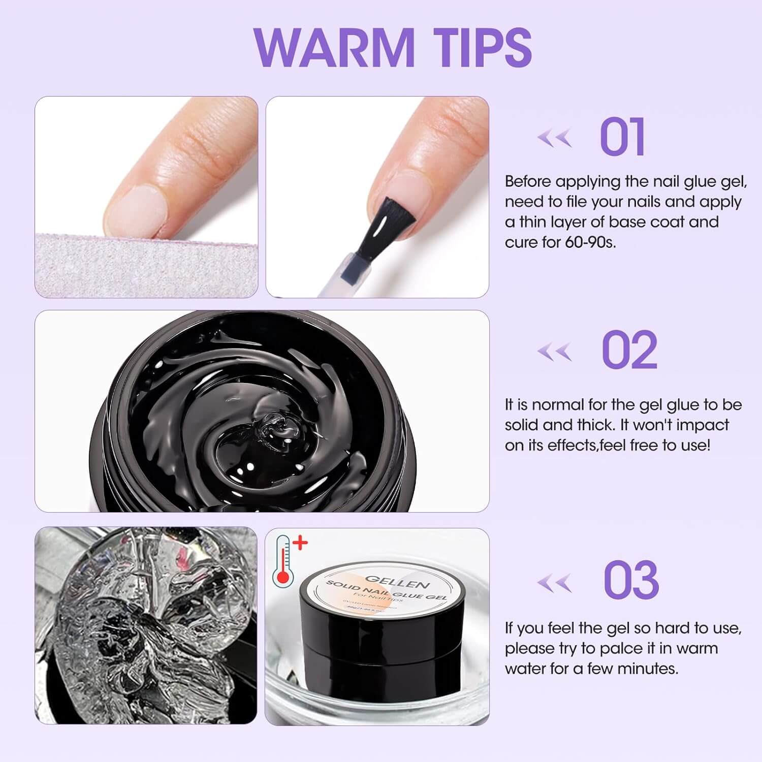 Solid Nail Glue Gel 🇺🇸 Power Bond 🔥 - Image 7