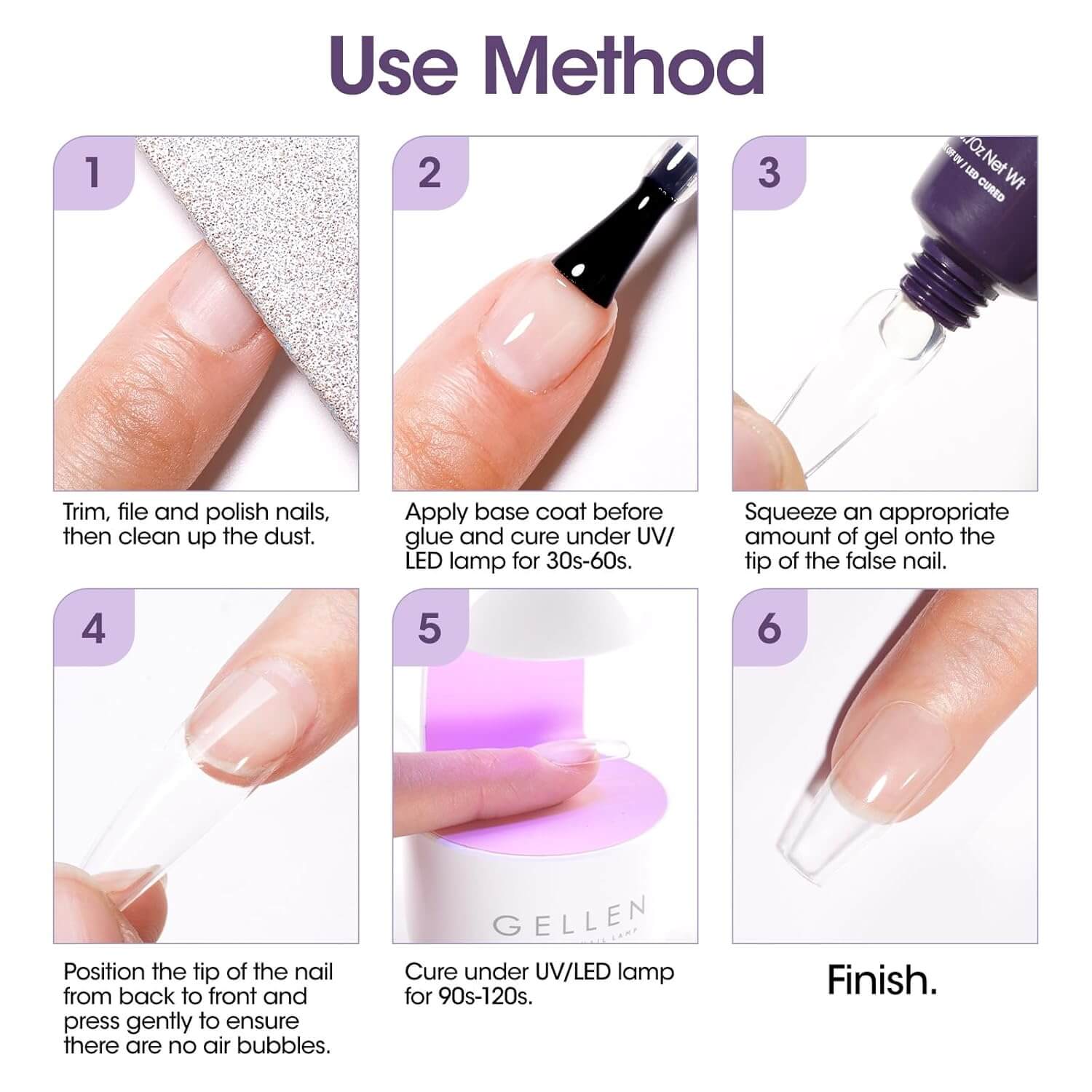 Solid Nail Glue Gel 🇺🇸 Power Bond 🔥 - Image 9