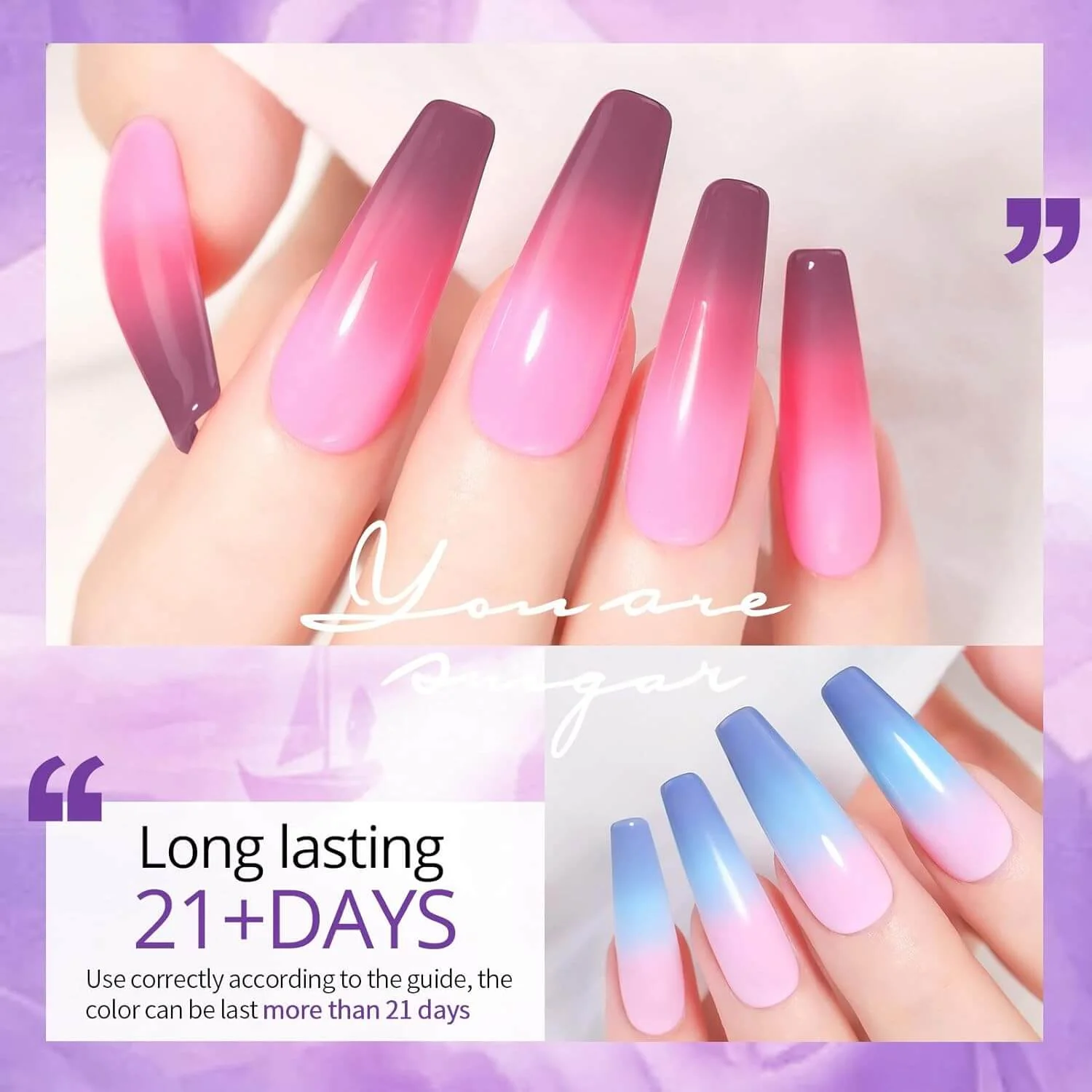 Thermal Gel Nail Polish - 6 Colors - Image 5